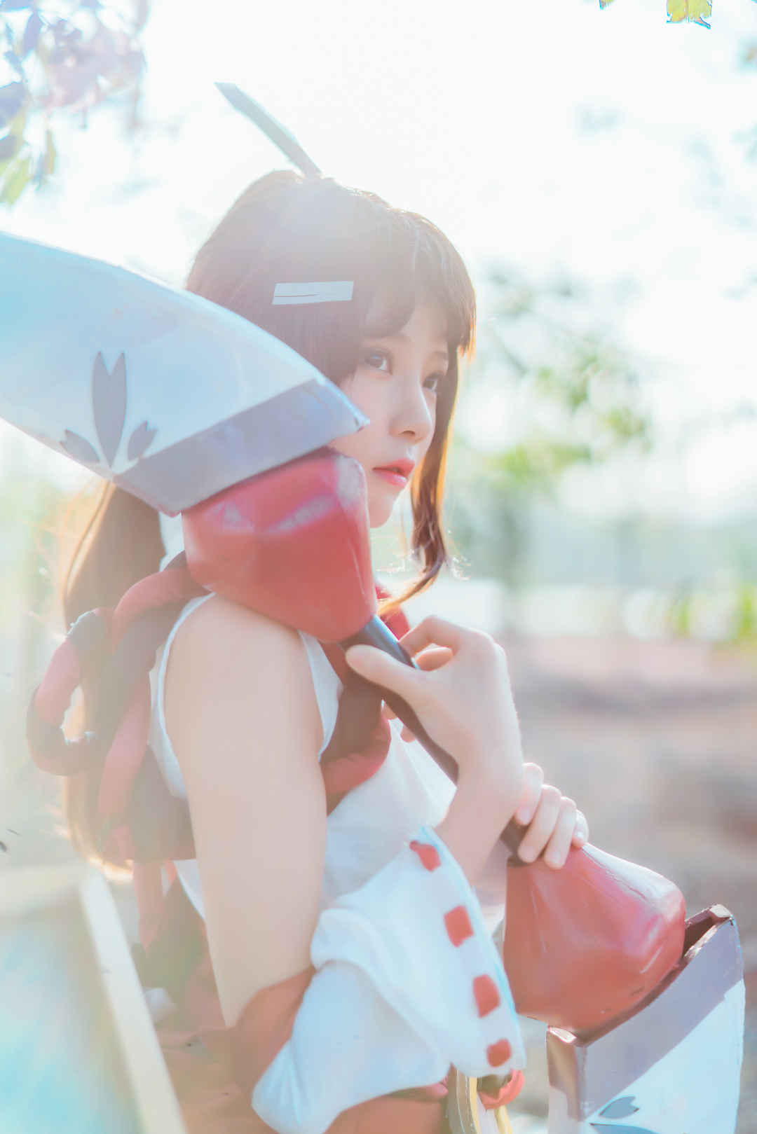 桜桃喵 – 花见巫女 超精美cosplay美图第1张