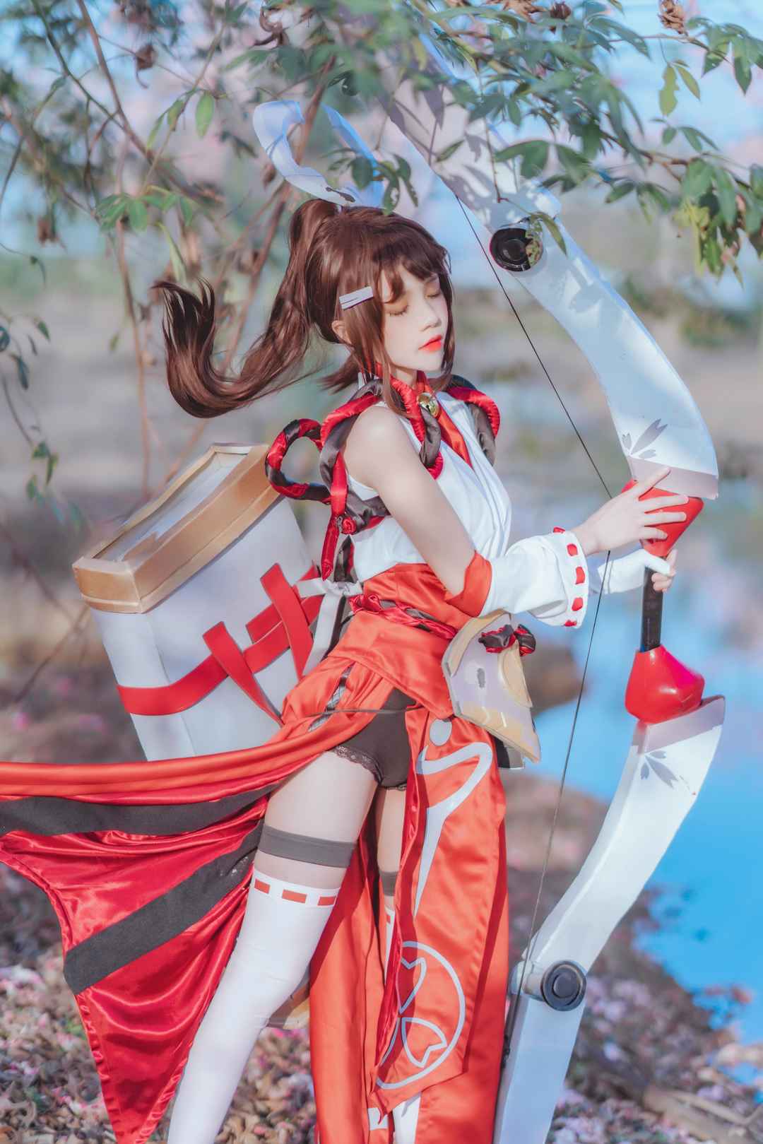 桜桃喵 – 花见巫女 超精美cosplay美图第4张