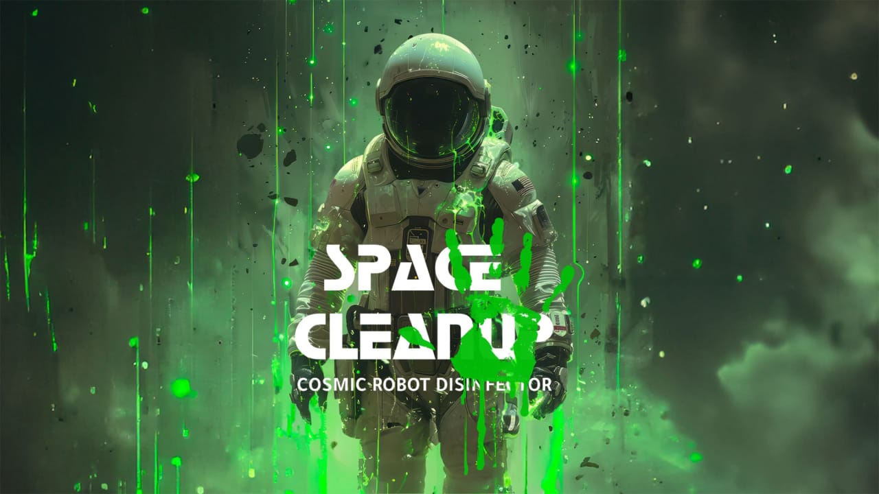 太空清理：宇宙机器人消毒器 Space CleanUp: Cosmic Robot Disinfector-1